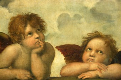 Aniołki Rafaela cherubiny reprodukcja na płótnie