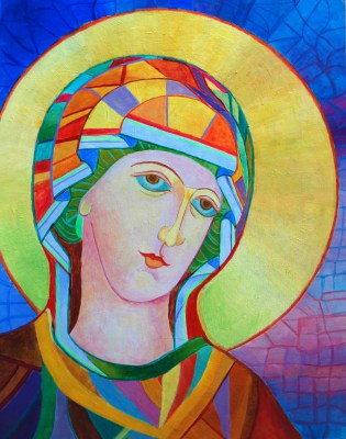 Ikona Matki Bożej w złotej aureoli – Magdalena Walulik – reprodukcje