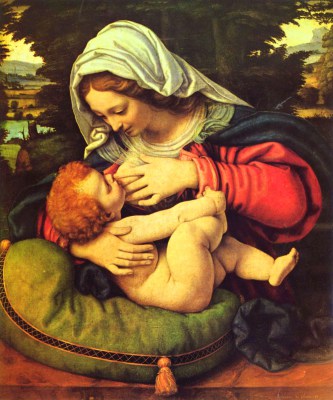 Andrea Solario – Madonna karmiąca – reprodukcja