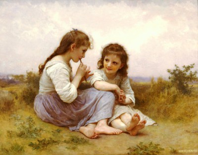 W.A. Bouguereau - obraz Dziecięca idylla – reprodukcja