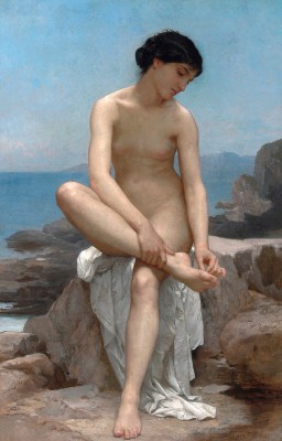 William Adolphe Bouguereau - Kąpiąca się - akt olejny na płótnie