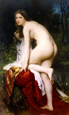 Kobieta w kąpieli - obraz olejny na płótnie - A.W. Bouguereau