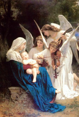 Madonna z Dzieciątkiem i aniołami - obraz Williama Bouguereau