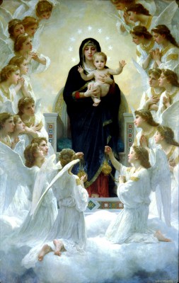 Madonna z Dzieciątkiem i aniołami - W.A.Bouguereau - reprodukcja