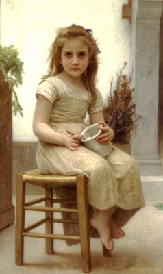 Portrety dzieci - W.A.Bouguereau – Przekąska – reprodukcja