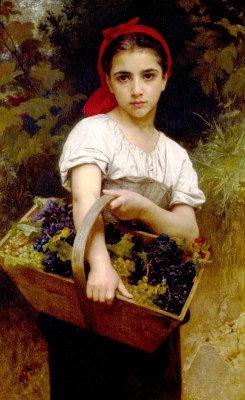 William Adolphe Bouguereau - obraz Powrót z winobrania