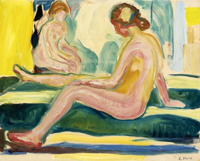Edvard Munch – Siedzące nagie kobiety – reprodukcja