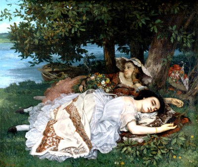 Gustave Courbet, Panienki - reprodukcja