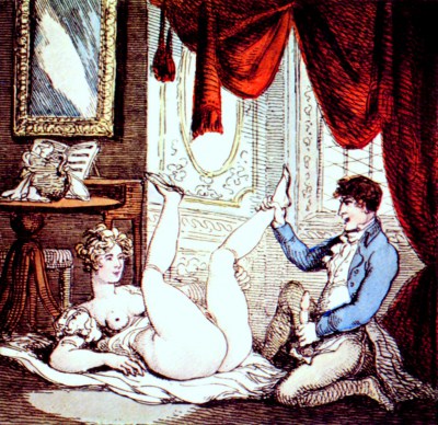 Plakaty erotyczne - Młodzi małżonkowie, Rowlandson - reprodukcja